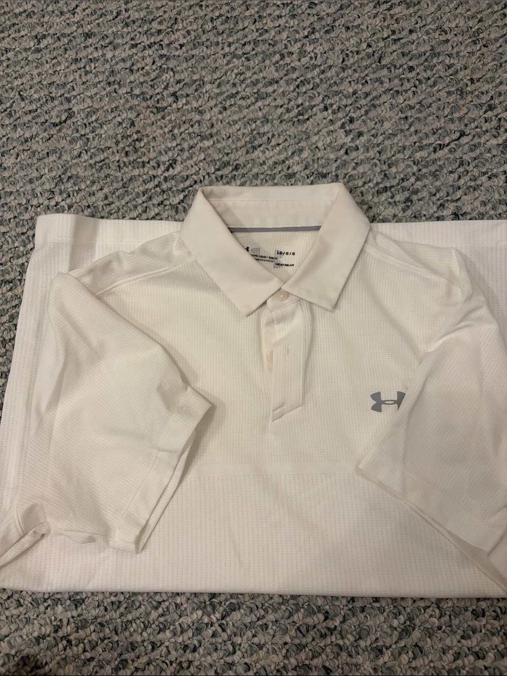 Under Armour Men’s White Polo Performance Shirt